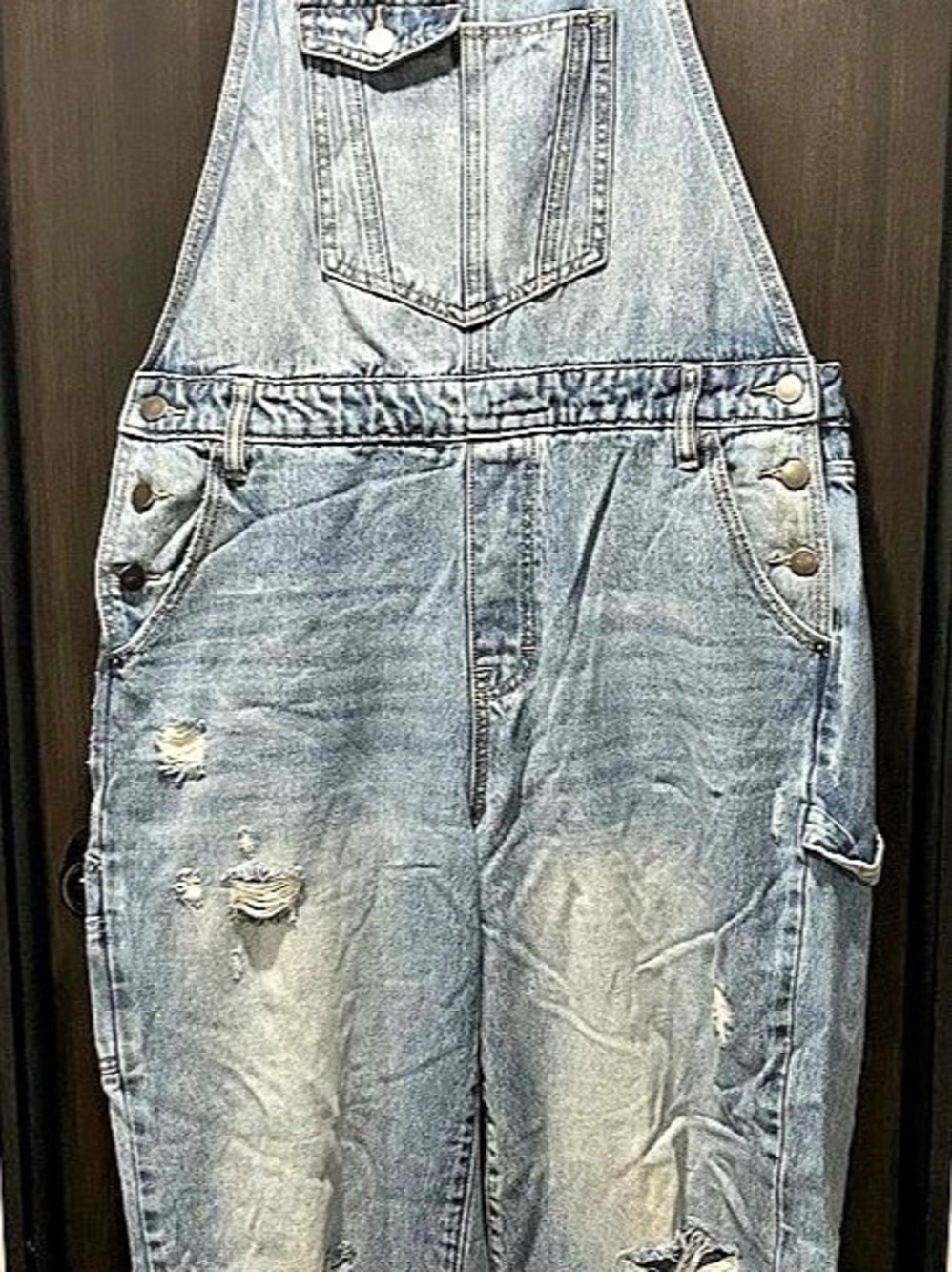 Alter’d  State Blue Distressed Denim Overalls